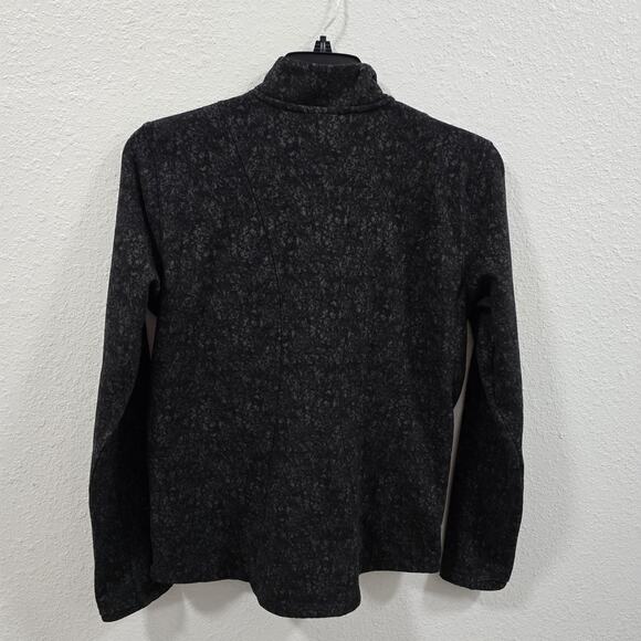 Spyder Active Womens Black Fleece Pullover Jacket Size L Half Zip Warm Stretch - Picture 12 of 14